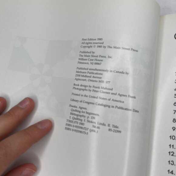 Vintage 1985 Quilting For Beginners Patchwork Applique Projects Agnes Frank - Picture 13 of 13